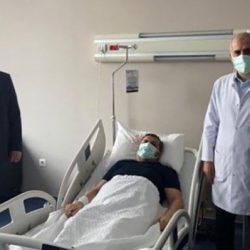 AKP'li vekilden koronavirüs tedavisi gören müftüye hastane ziyareti