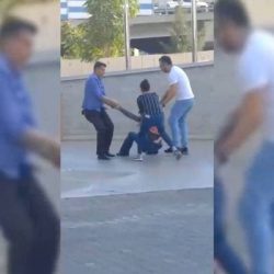 AKP önünde eylem yapmak isteyen 3 öğrenci sürüklenerek gözaltına alındı