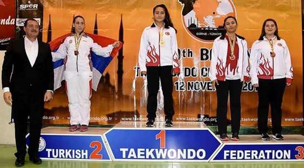 Aleyna Akçay, tekvandoda Balkan Şampiyonu oldu