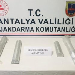 Antalya'da zenginleştirilmiş saf alüminyum satmaya çalışan 4 kişi tutuklandı