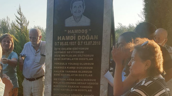 Antep'te devrimci mücadelenin emektarı 'Hamdoş Dayı' mezarı başında anıldı