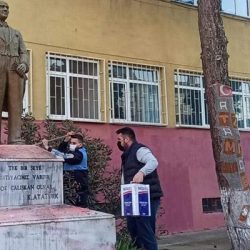 Süleyman Soylu: Atatürk büstüne saldıran zanlı yakalandı